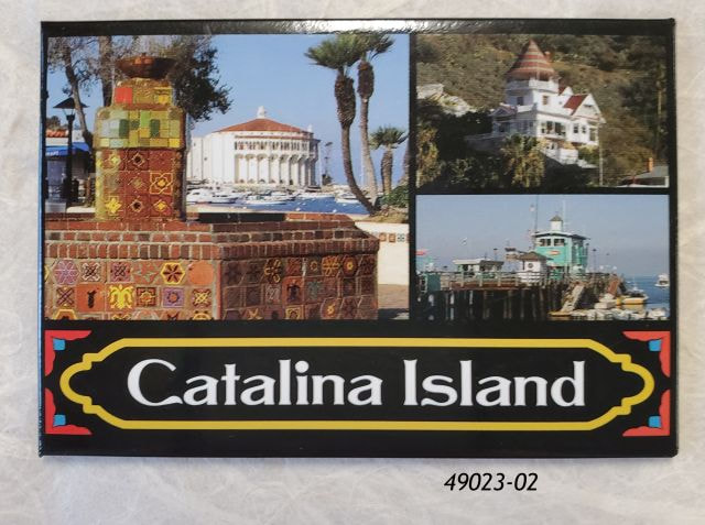 49023-02 2" x 3" Catalina Souvenir Magnet with photo montage design. 