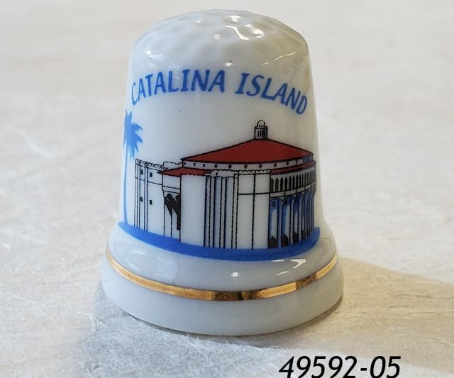 49592-05 Catalina porcelain thimble casino design.  