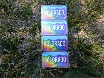 Souvenir Breath Mint tins Colorado Tie Dye Mountains