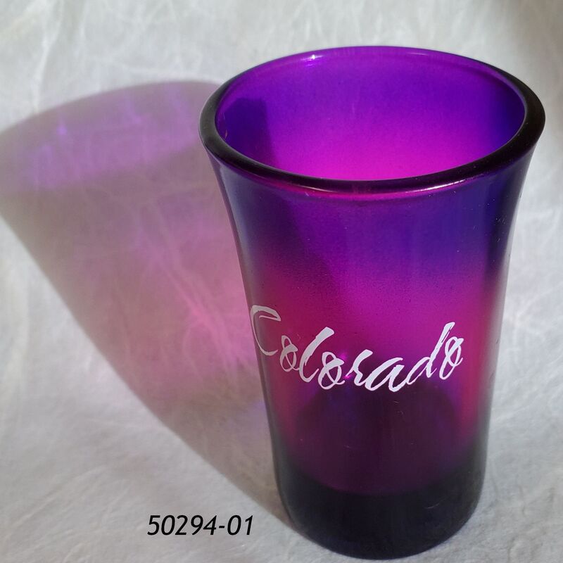 Colorado Souvenir Purple Tone Flared Cordial Shotglass