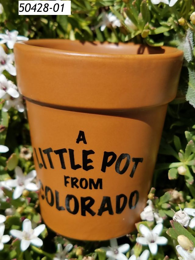 Colorado Souvenir mini flower pot "A Little Pot" shotglass