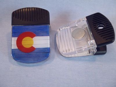 Souvenir Colorado Flag clip magnet