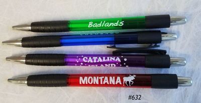 Custom souvenir ballpoint pen with 1 color imprint.   Minimum 500 pc to customize